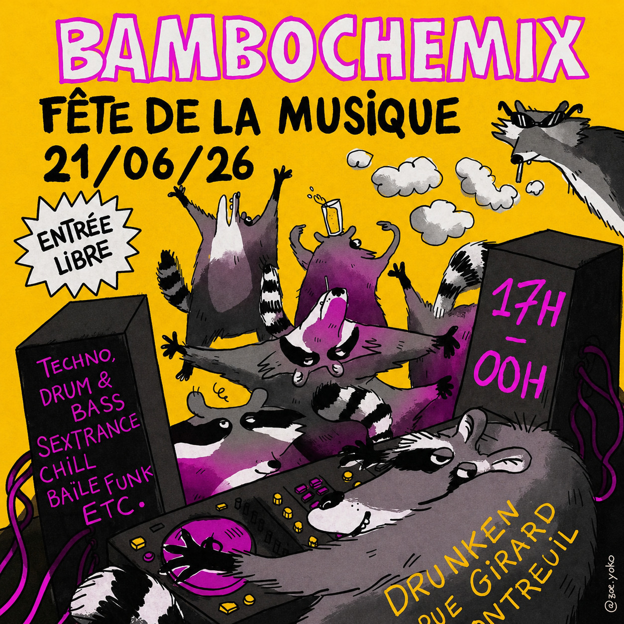 FETE DE LA MUSIQUE 2026 : BAMBOCHEMIX