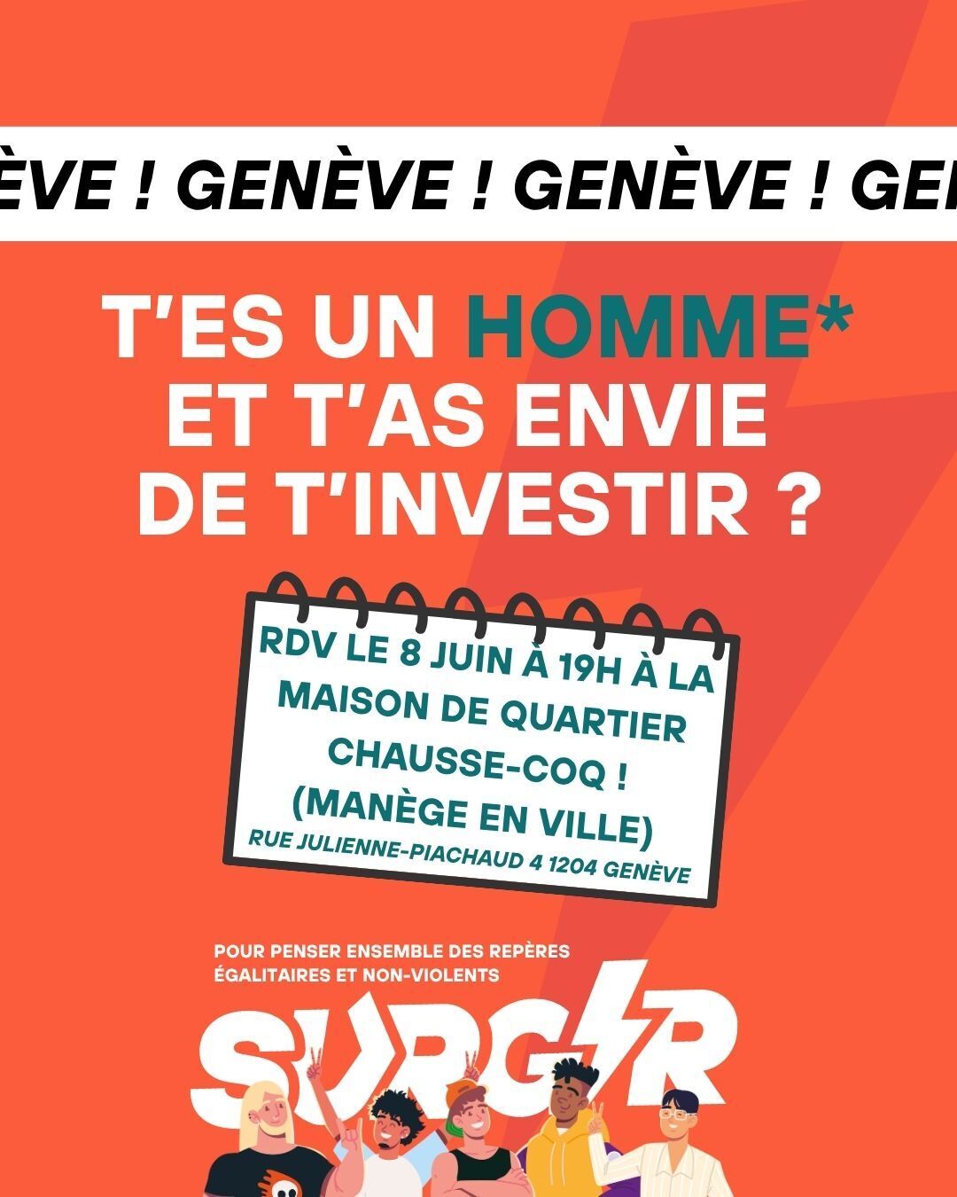En tant qu'homme, rejoins notre équipe bénévoles MasculinitéS !