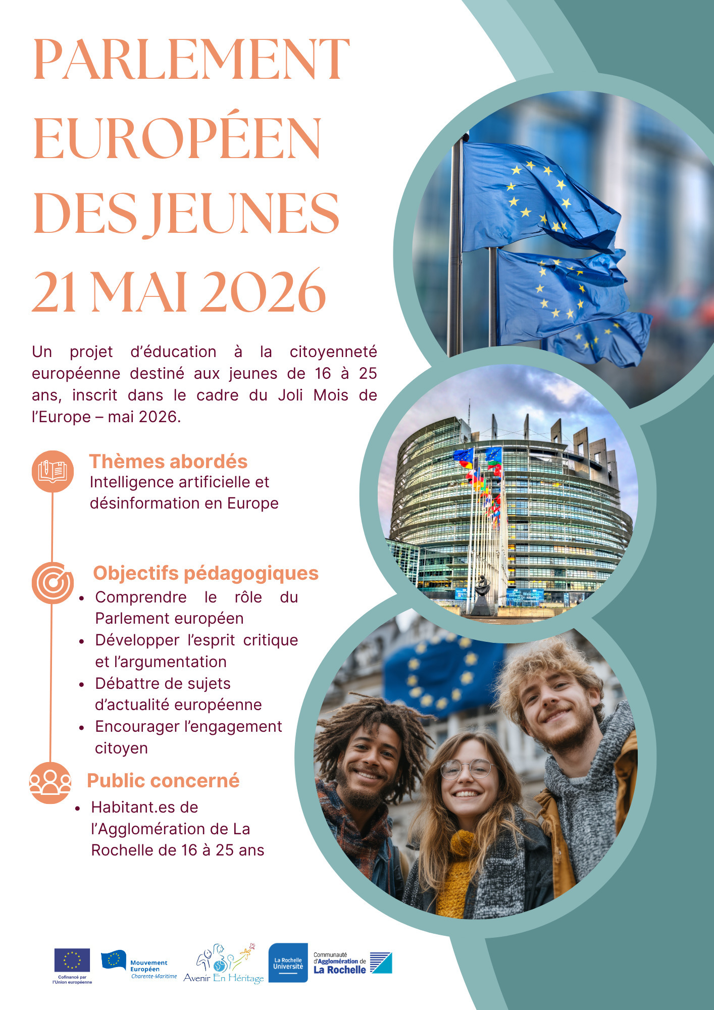 Parlement européen des jeunes - La Rochelle Agglomération