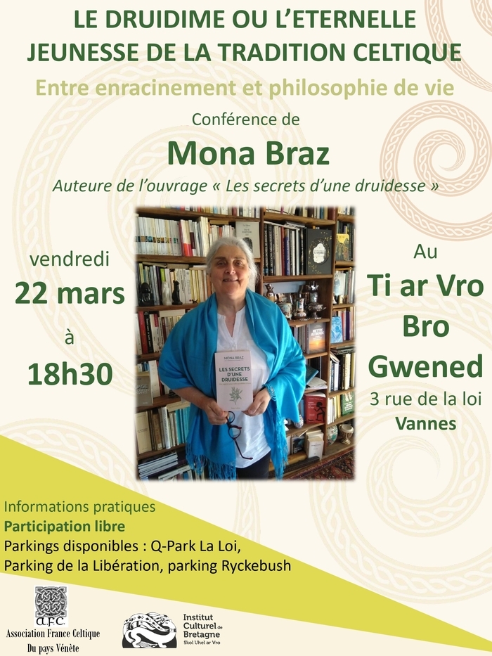 Conférence proposée par l'Institut Culturel de Bretagne en partenariat avec l'association France Celtique du Pays Vénète.