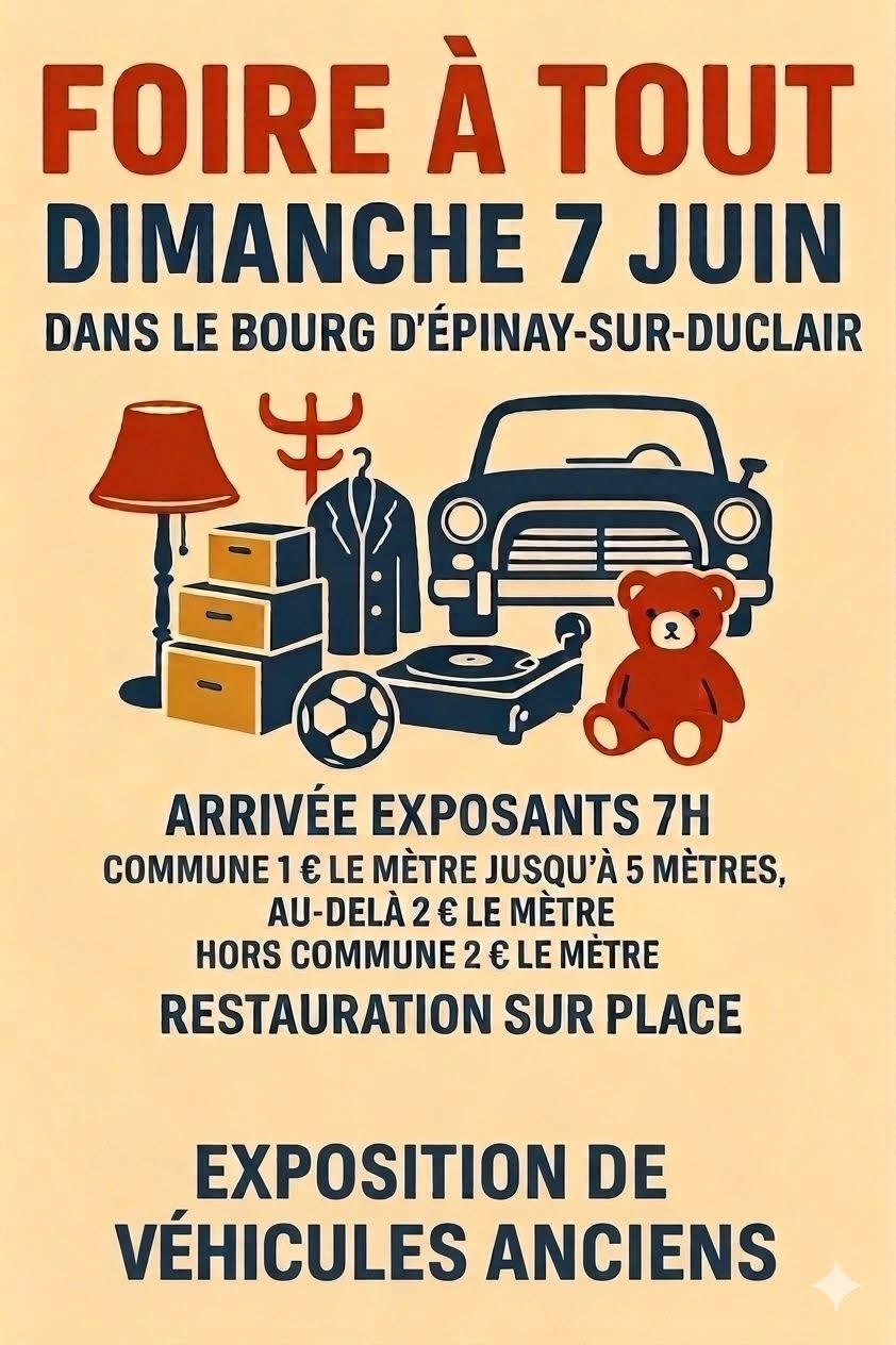 foire à tout Epinay sur duclair