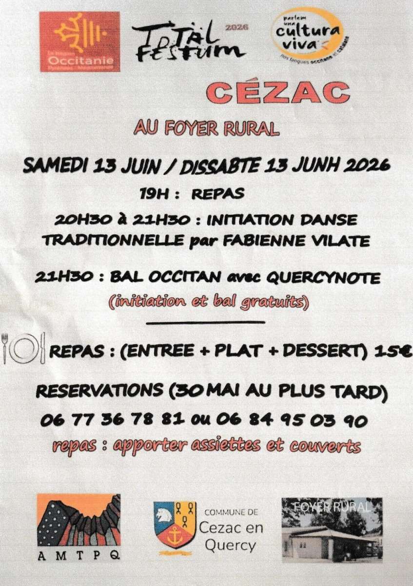 Initiation aux danses Trad et Bal occitan avec Quercynote
