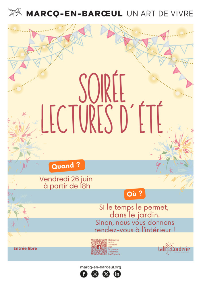 Soirée lectures d'été