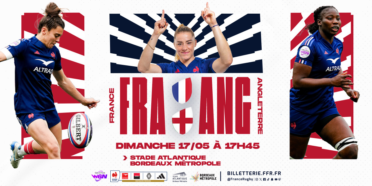 Rugby : France - Angleterre au Stade Atlantique (féminin)