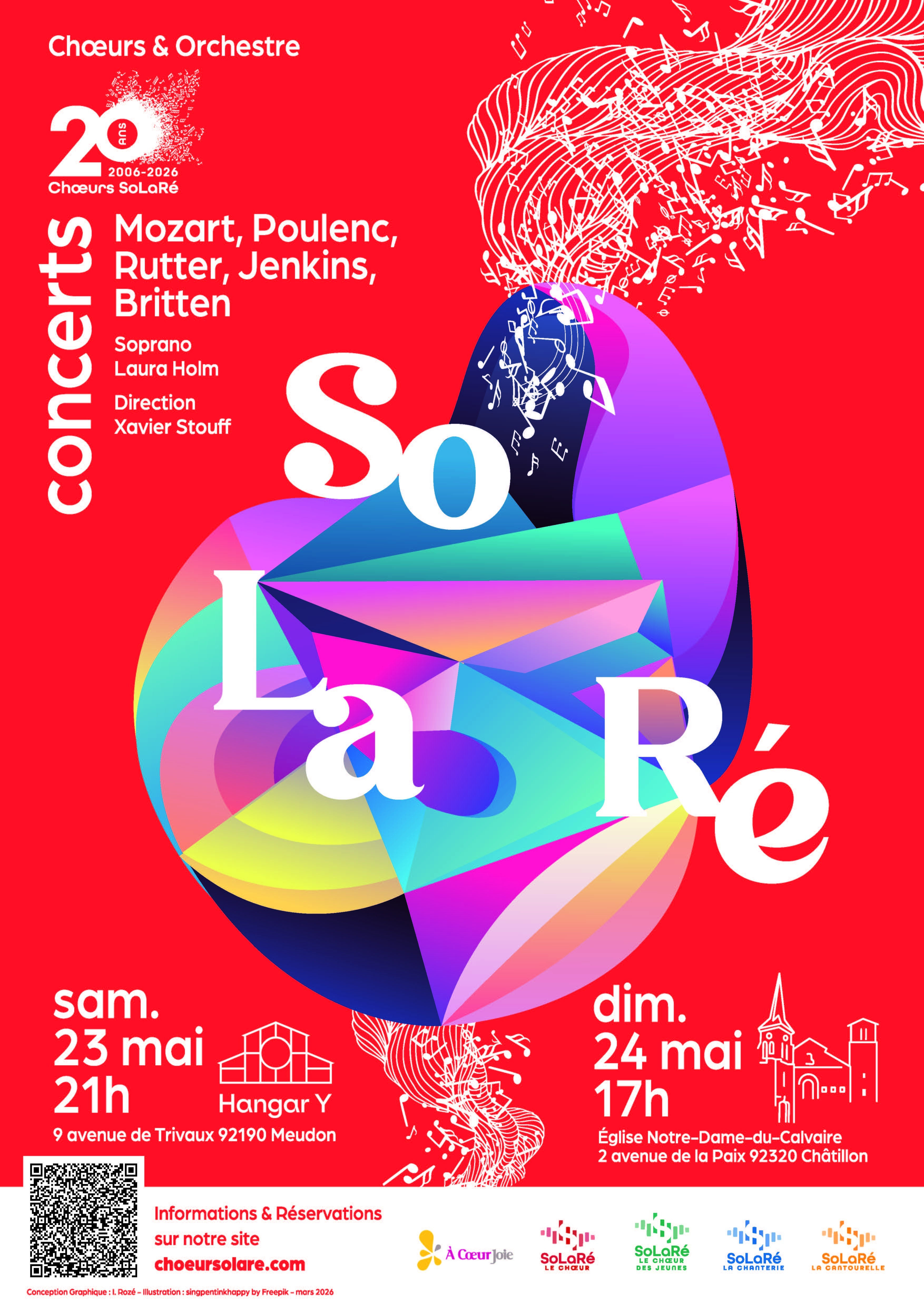 Concert anniversaire des 20 ans des chœurs SoLaRé !