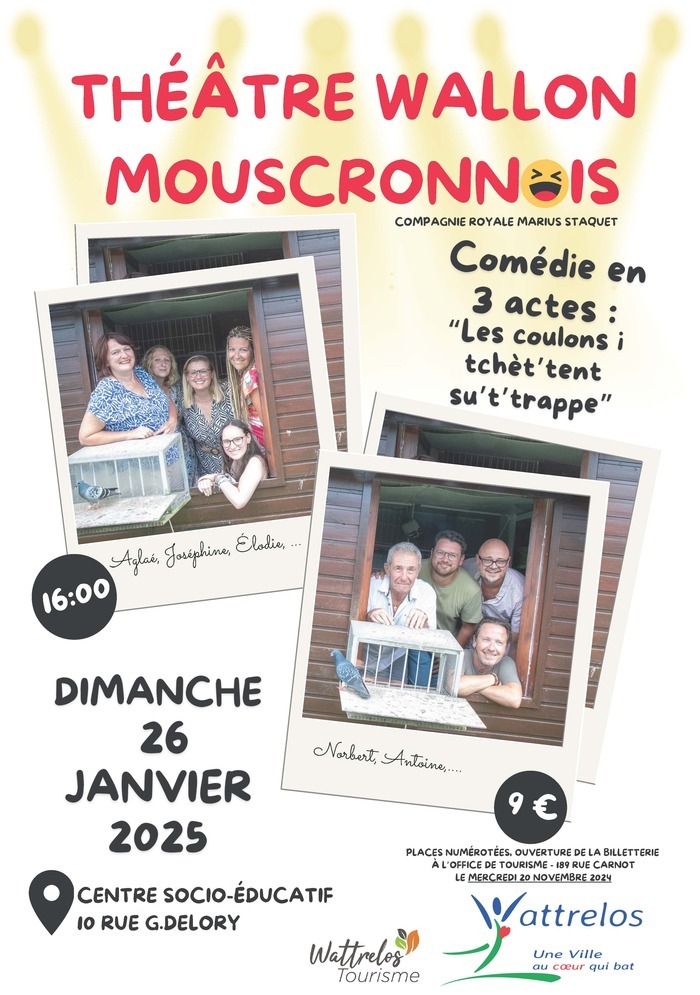 Les coulons i tchèt'tent su't'trappe