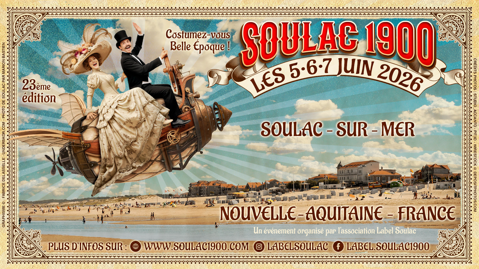 Soulac 1900 - 23ème édition - Envolez vous pour un incroyable voyage dans le temps