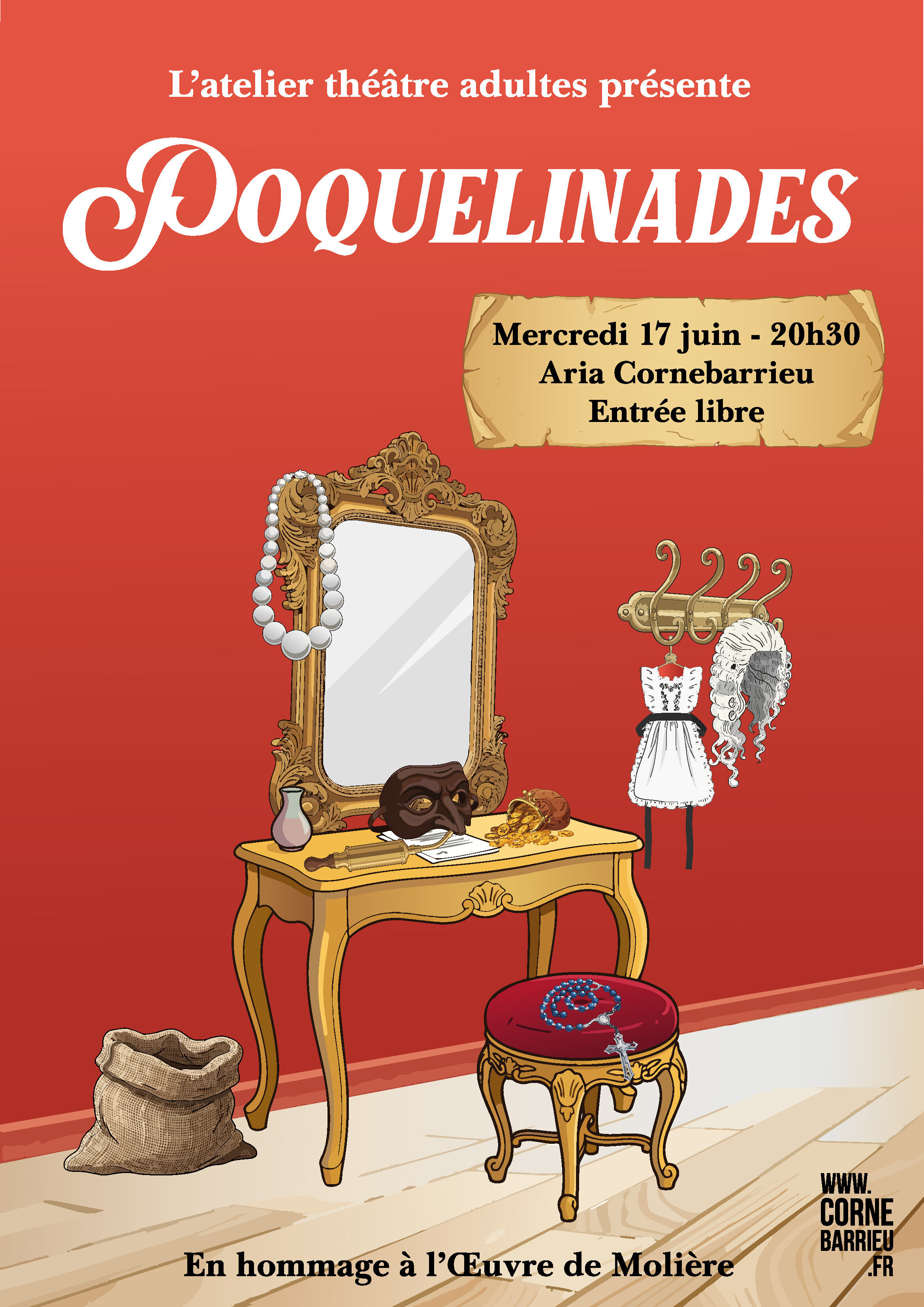Poquelinades : l’atelier théâtre adultes rend hommage à Molière !