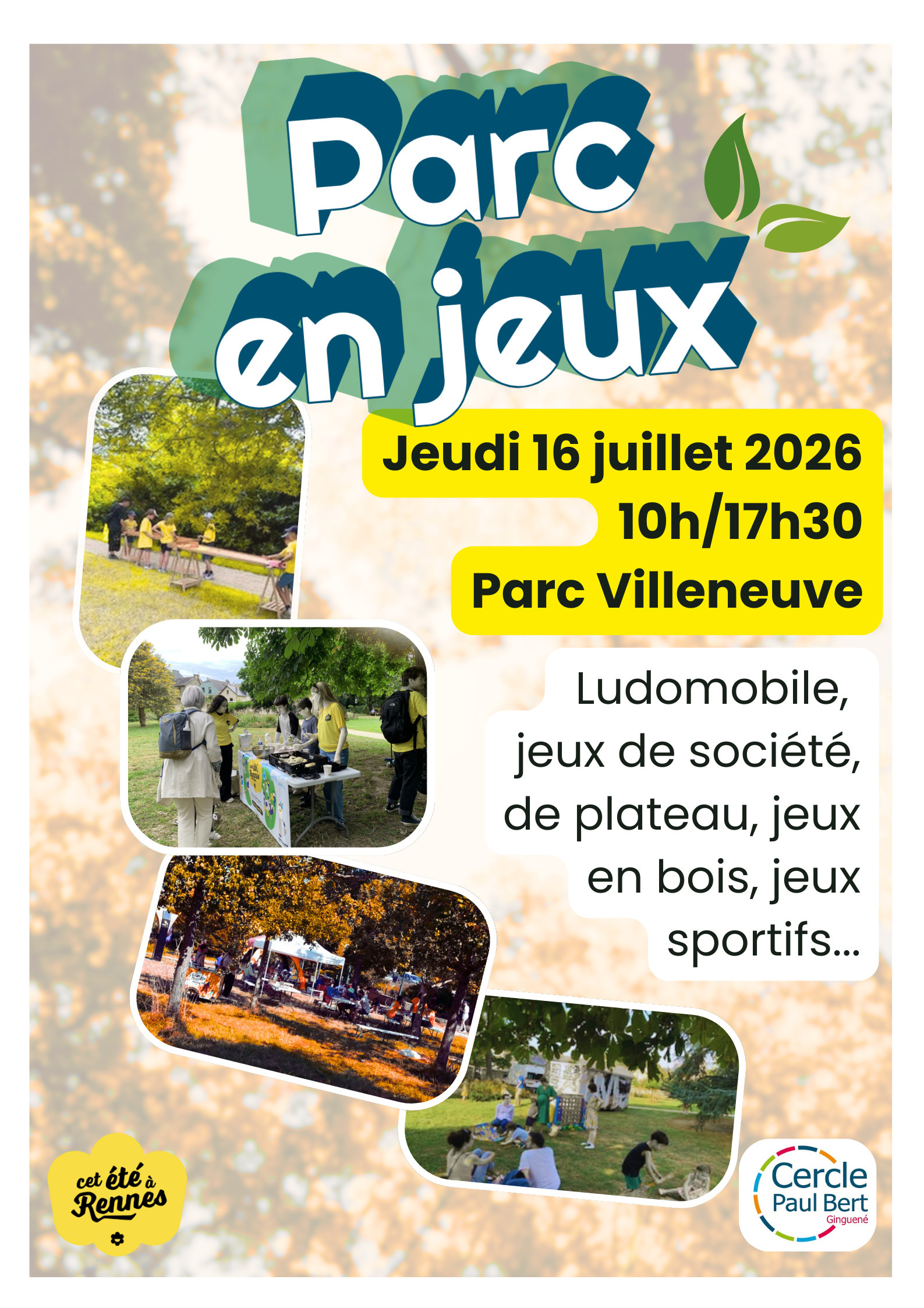 Parc en jeux - 16 juillet 2026