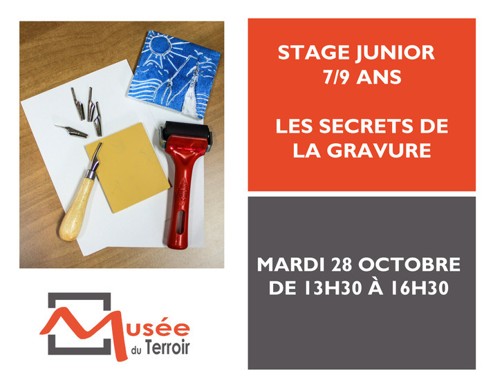 Stage Junior 7/9 ans : les secrets de la gravure