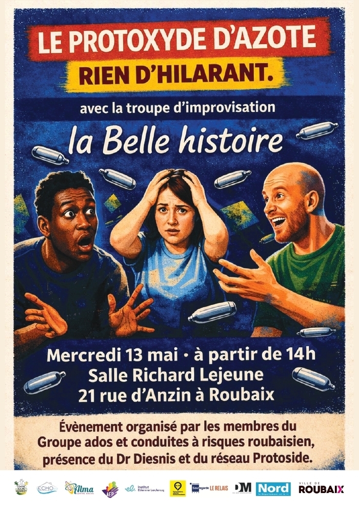 Le protoxyde d'azote, rien d'hilarant (théâtre d'improvisation)