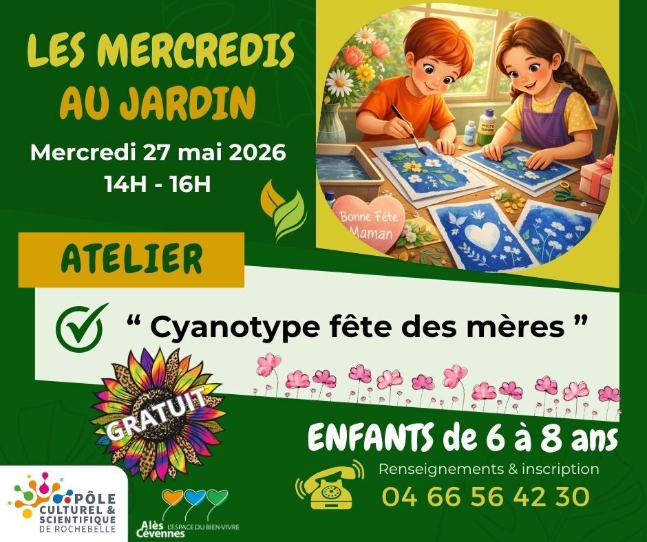 Les Mercredis du Pôle " Cyanotype fête des mères "