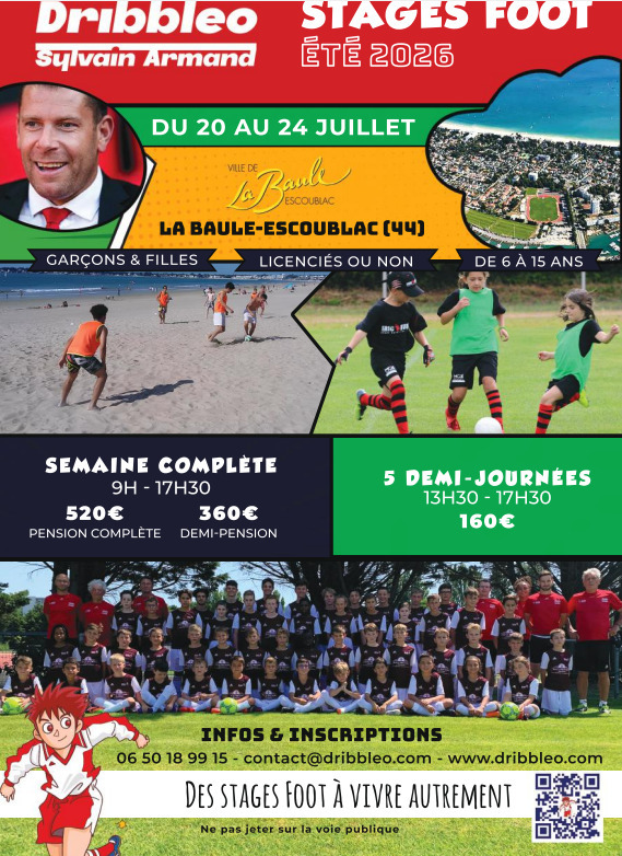 Stage de foot - Eté 2026