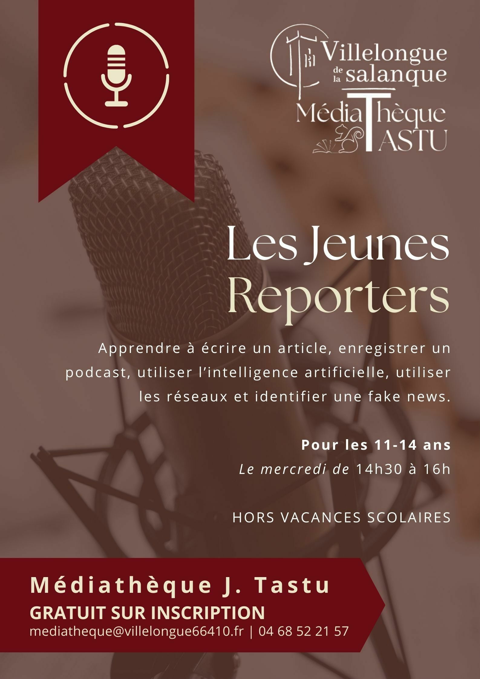Les Jeunes Reporters | Médiathèque J. Tastu