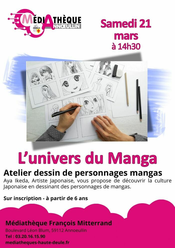 L'univers du Manga - Atelier dessin de personnages mangas