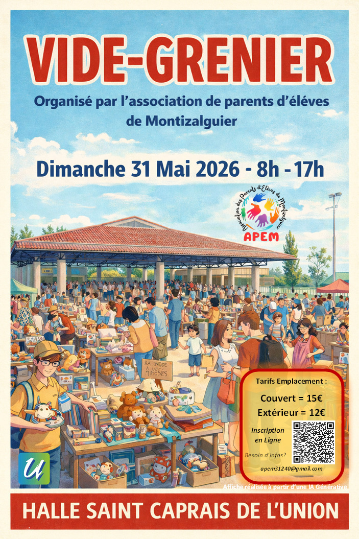 Vide grenier - Dimanche 31 mai
