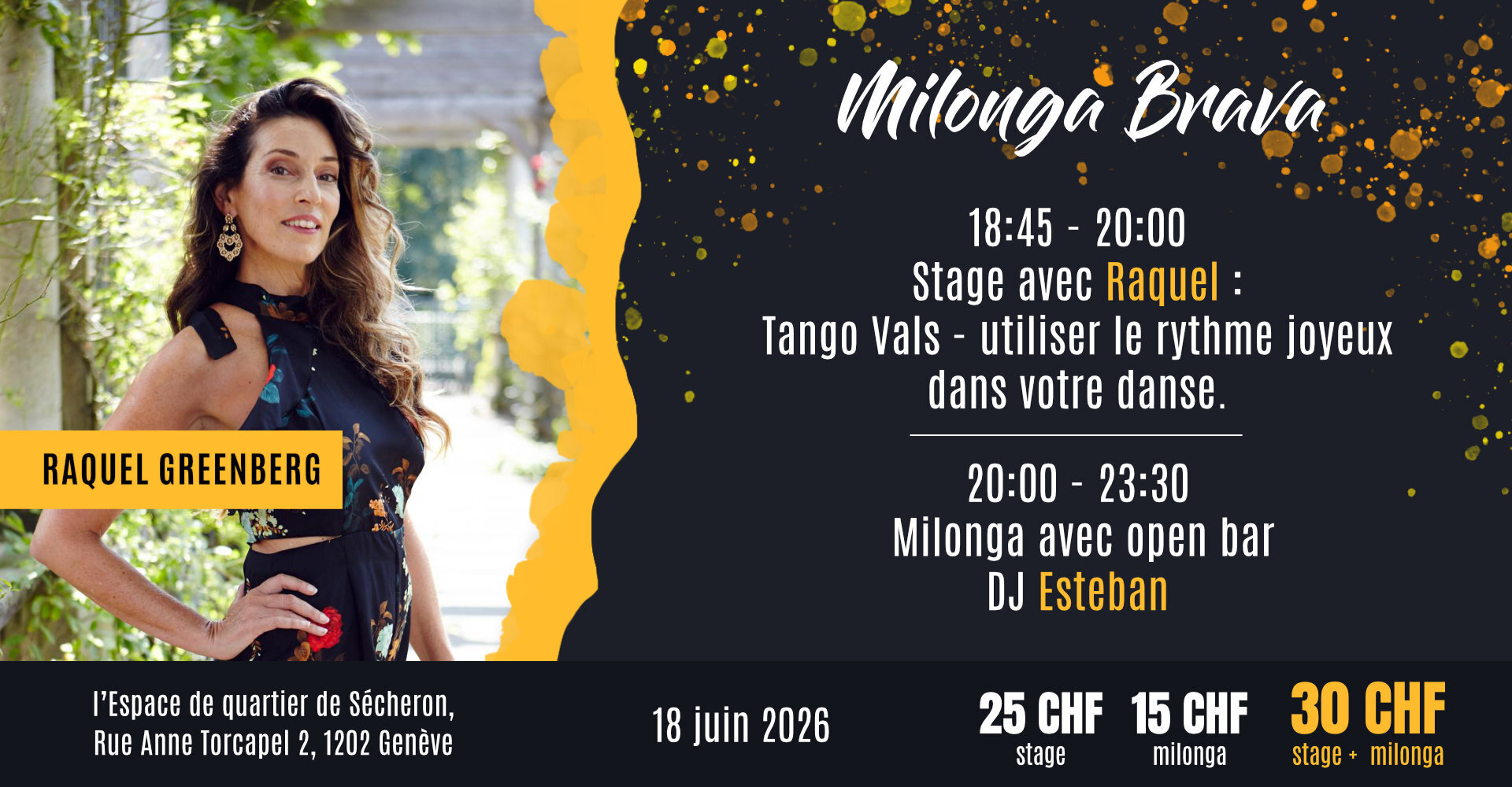 Milonga Brava avec Raquel Greenberg