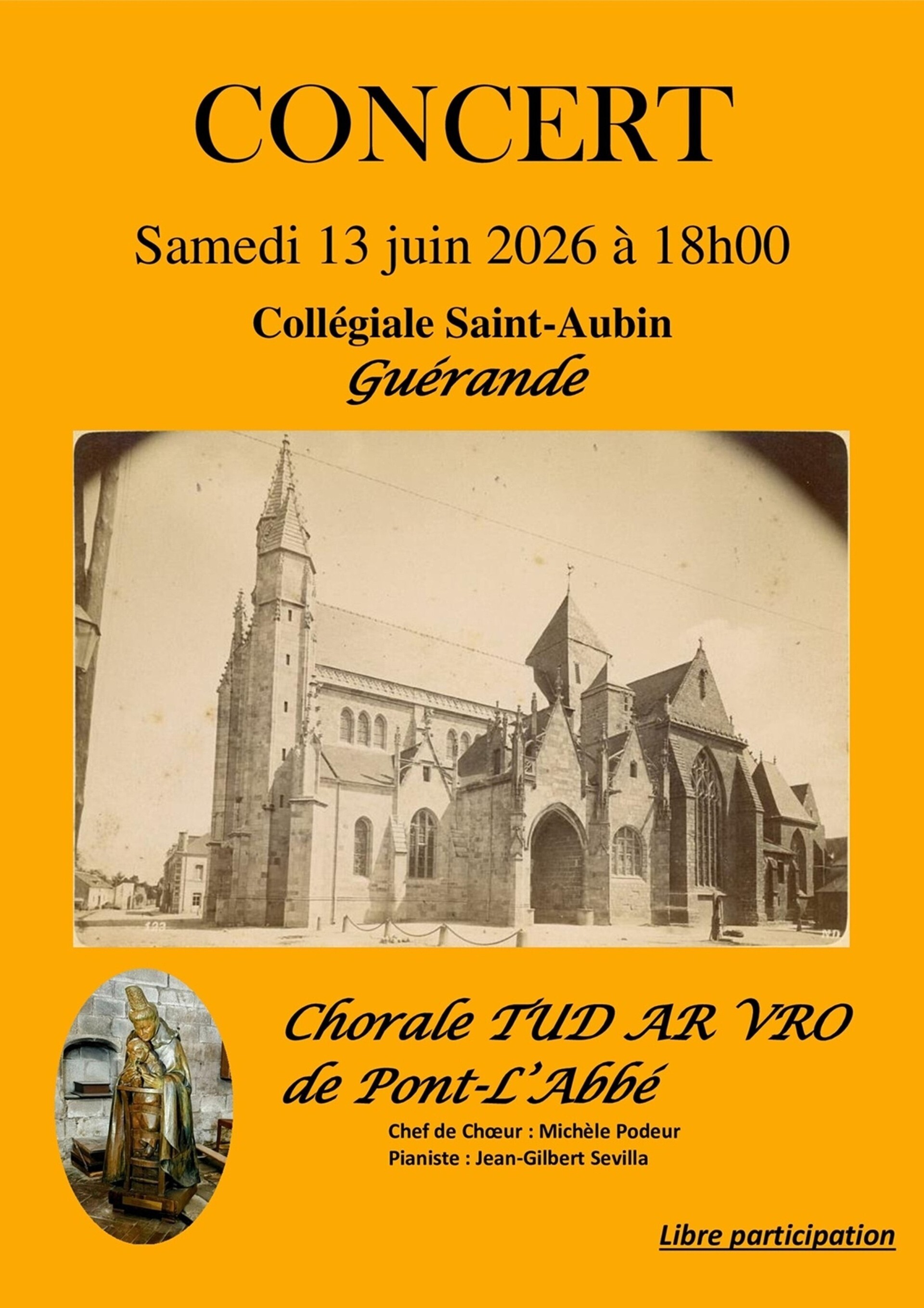 Concert - Chorale Tud Ar Vro de Pont-L'Abbé