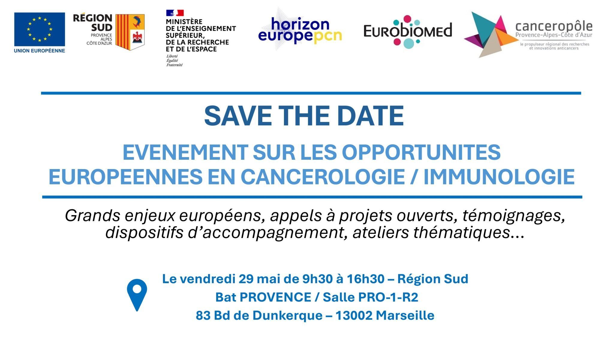 Journée Opportunités Européennes : Cancérologie / Immunologie