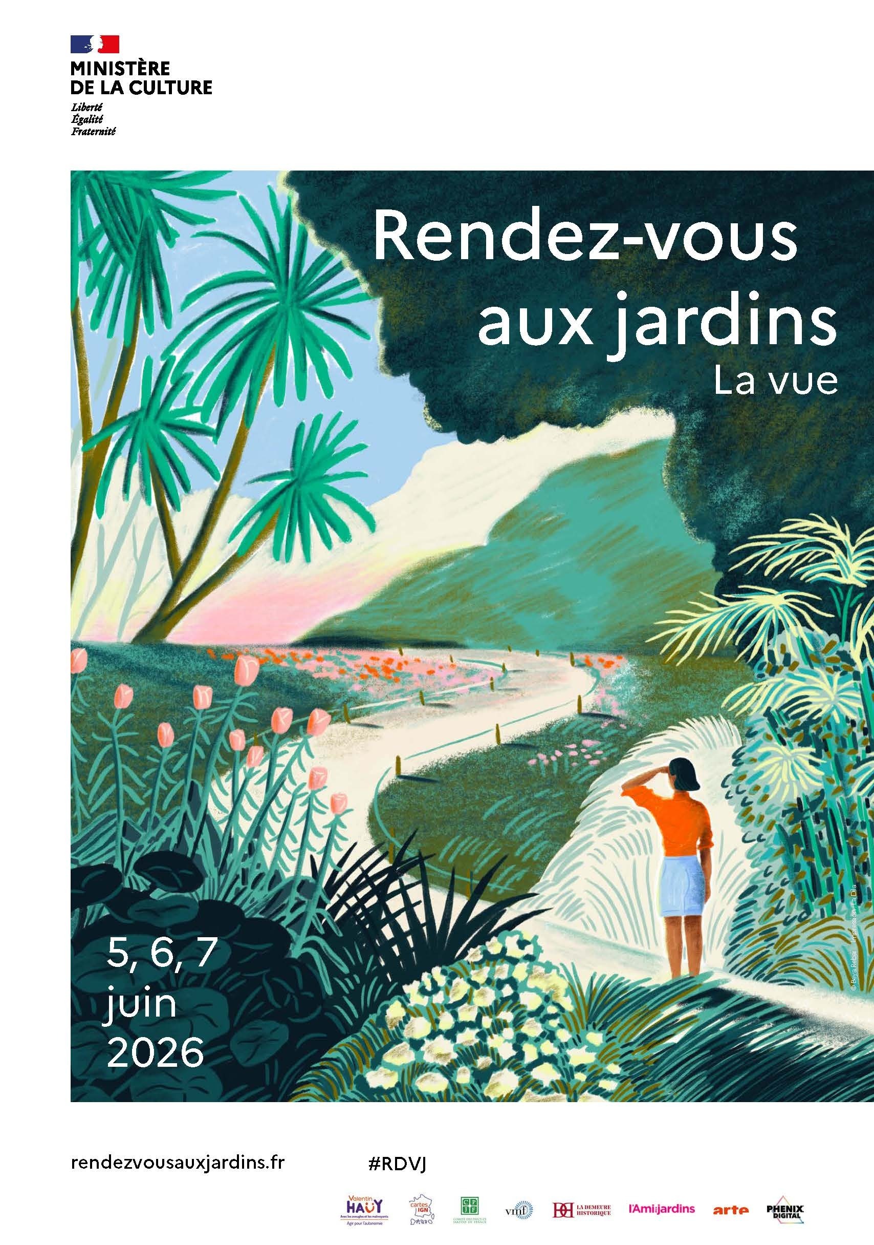 Le jardin sous un autre angle de vue