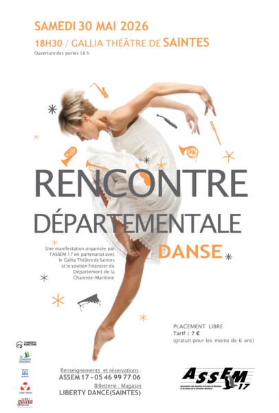 Rencontre Départementale de la Danse - Edition 2026