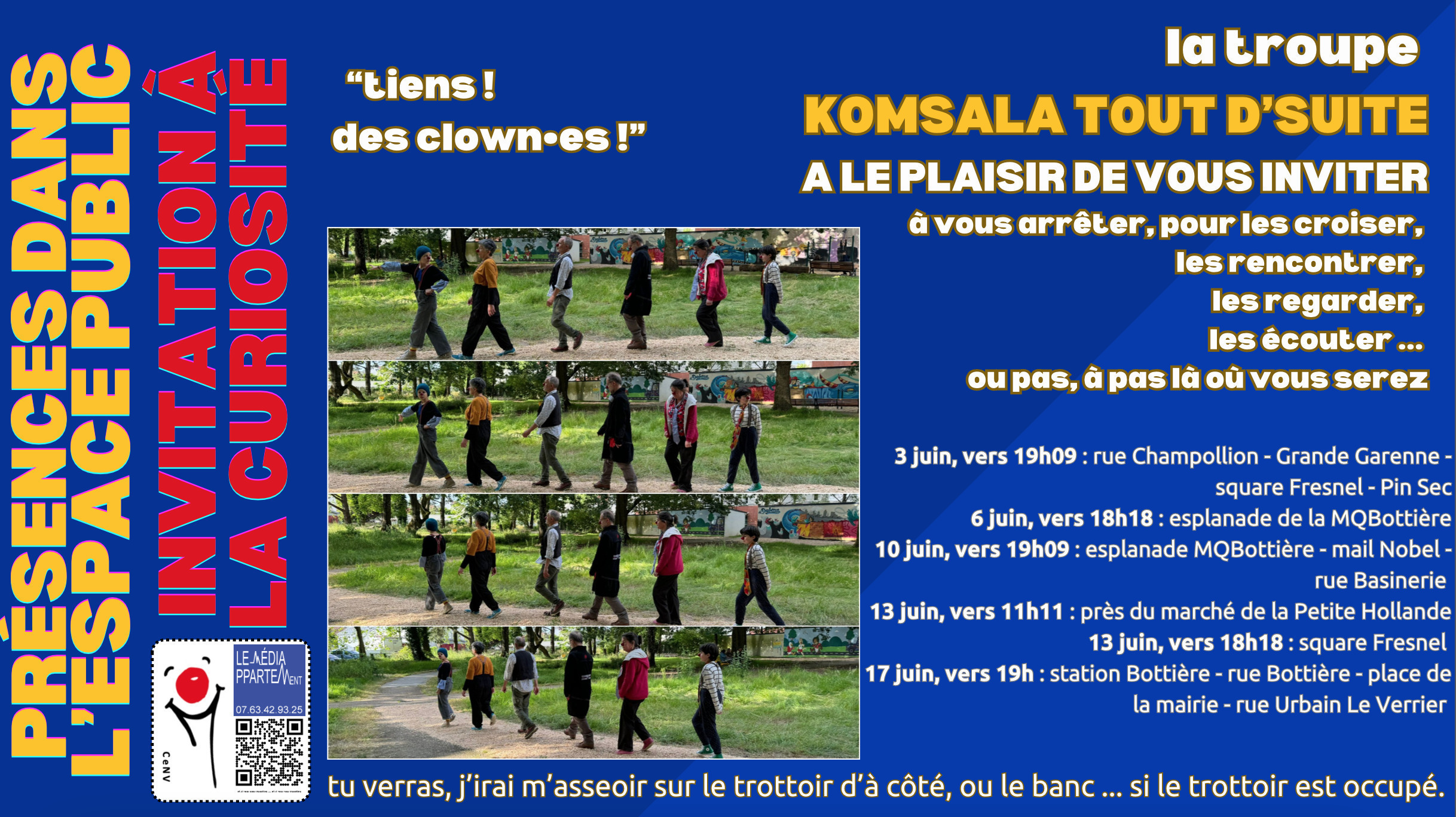 Tiens ! des clowns ! - La troupe Komsala Tout d'suite en balade