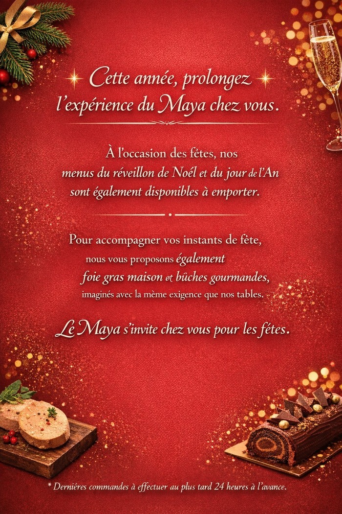 Vos menus de fêtes à emporter