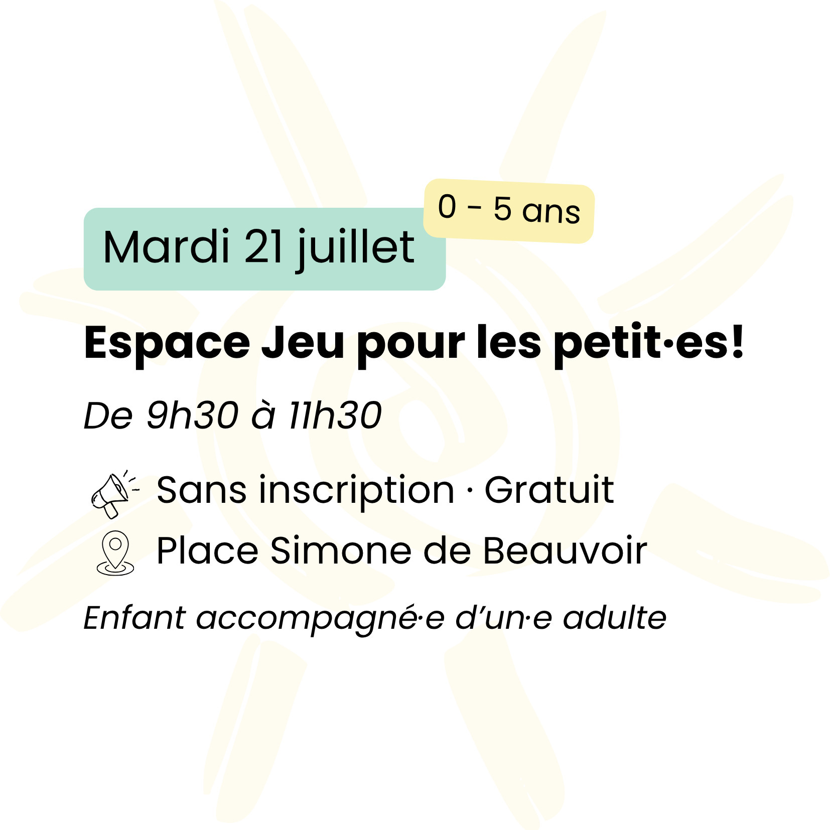 Espace jeux pour les petit·es