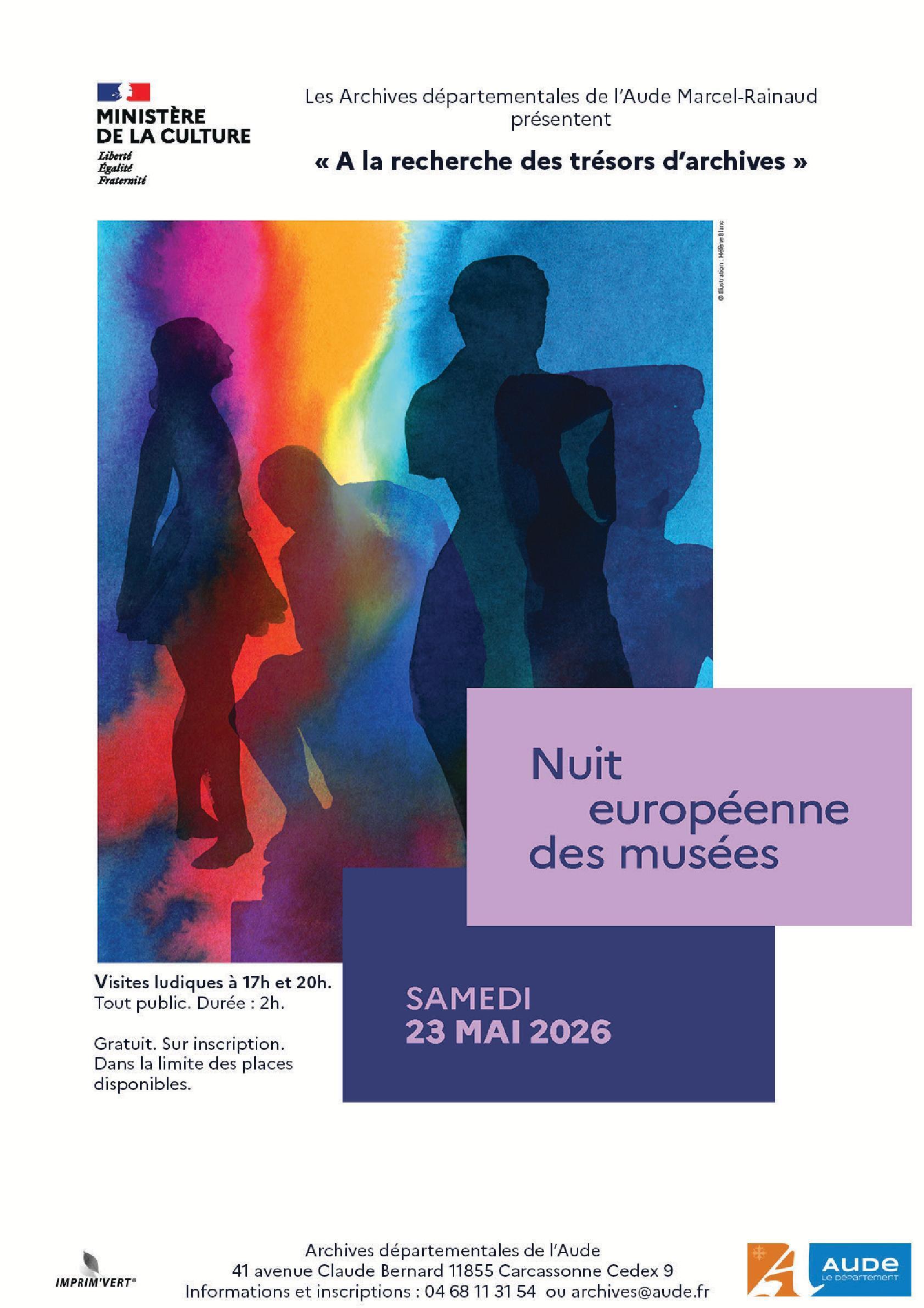 La Nuit européenne des musées aux Archives départementales de l'Aude