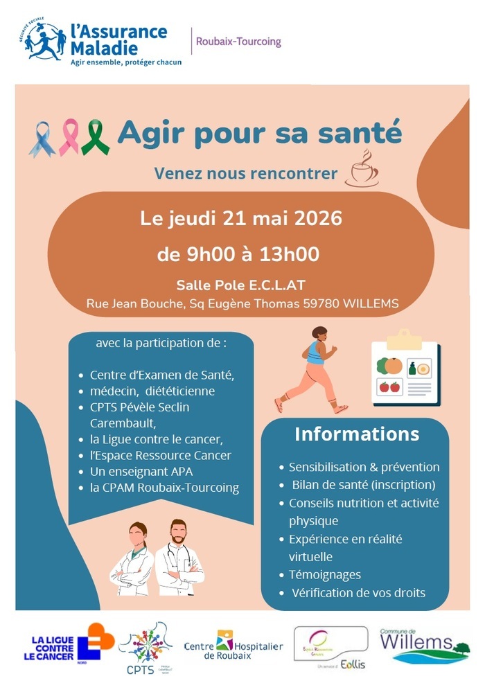 Agir pour sa santé : matinée de sensibilisation et de prévention