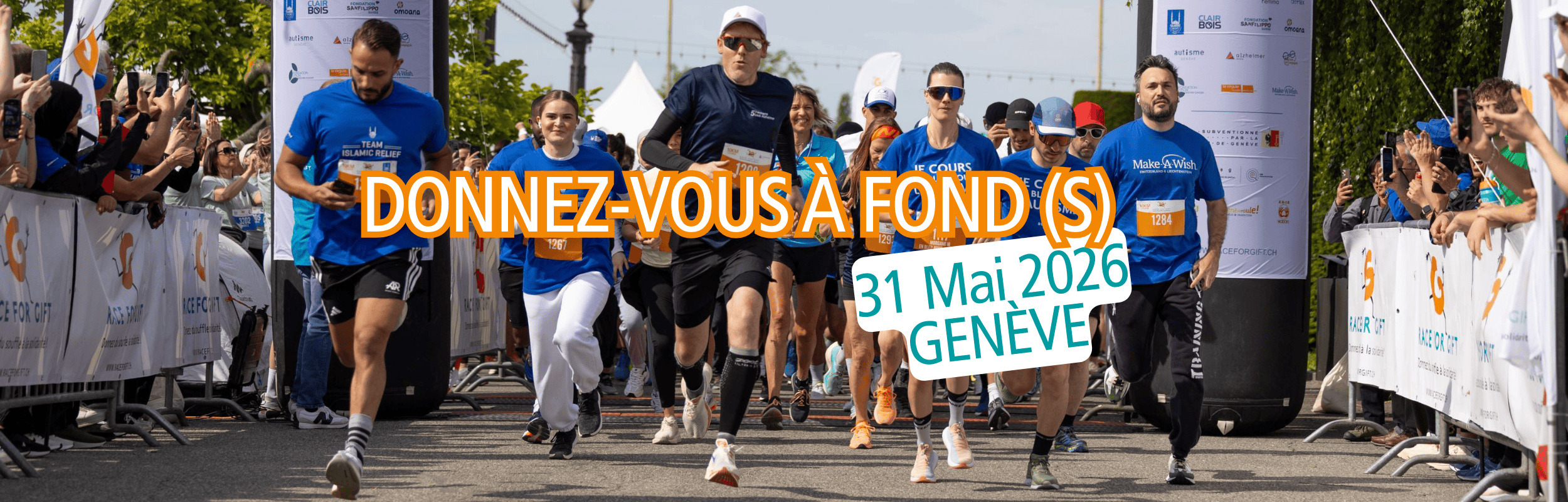 11ème édition de RACE FOR GIFT - Course et marche solidaire pour toutes et tous