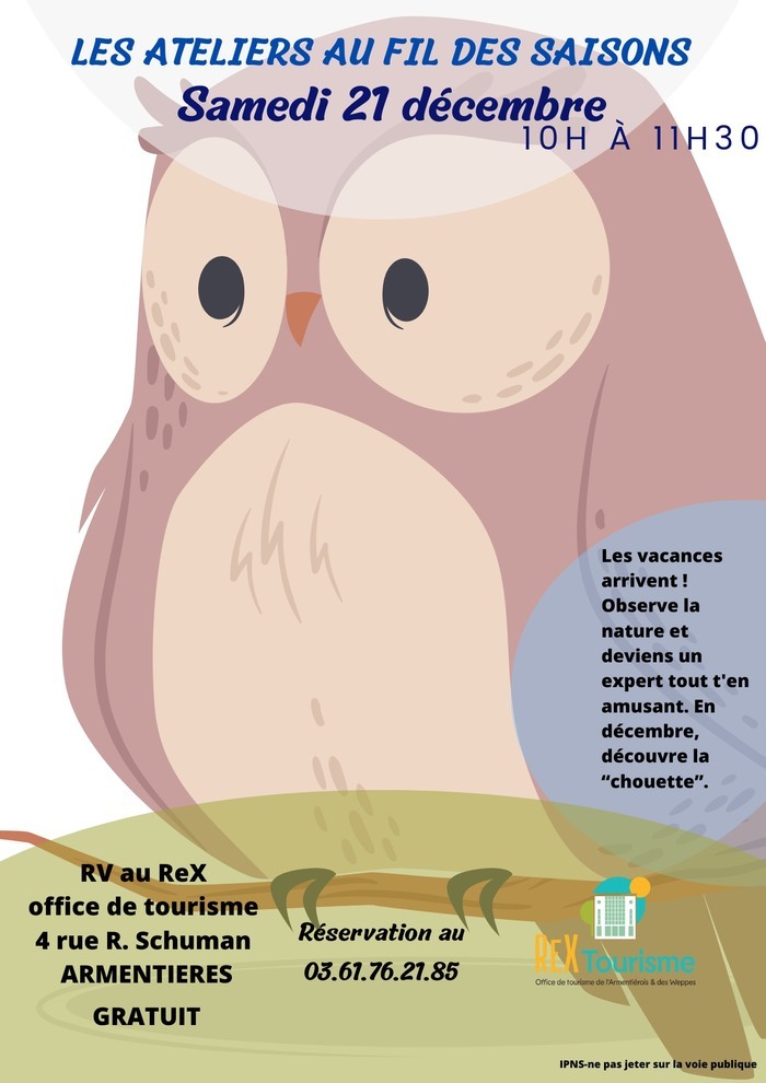 Les ateliers aux fils des saisons : La chouette