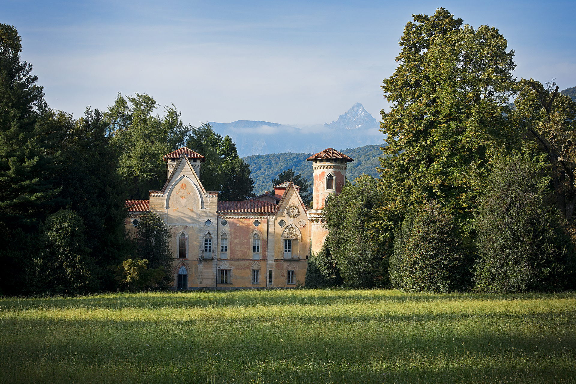 Visite du parc du château de Miradolo