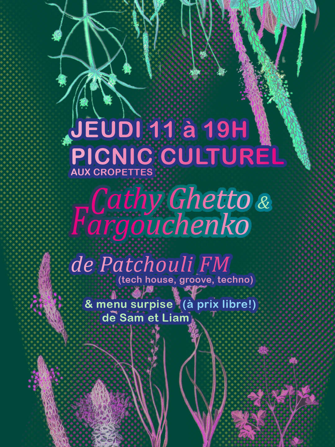 Picnic Culturel avec Cathy Ghetto & Fargouchenko de Patchouli FM