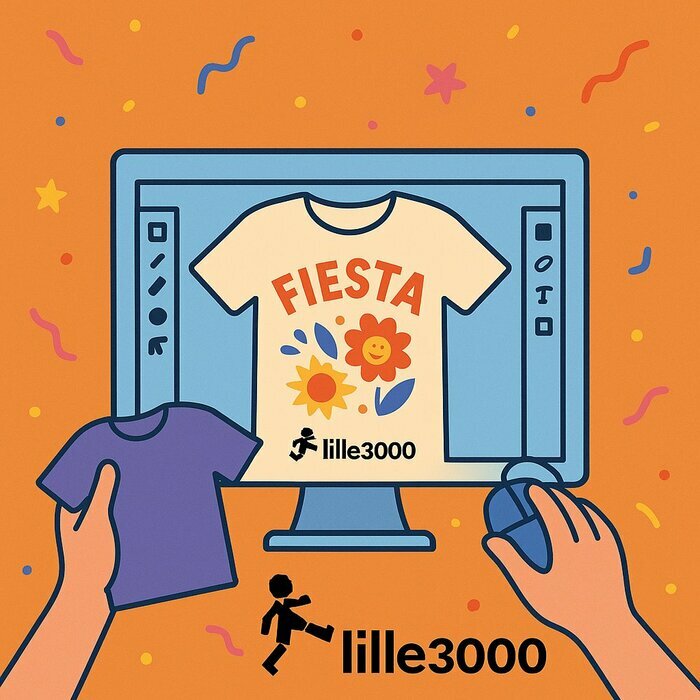 Goûters numériques : à l'occasion de Lille 3000, créez votre t-shirt pour faire la FIESTA !