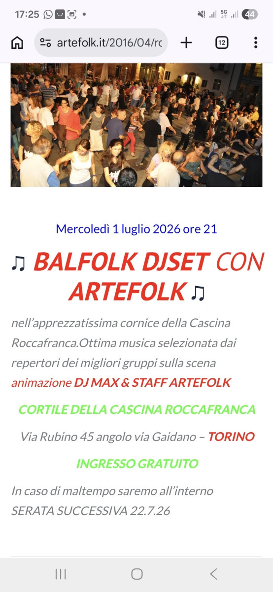 Balfolk DJ set con Artefolk