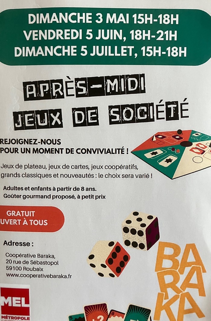 Jeux de société à volonté!