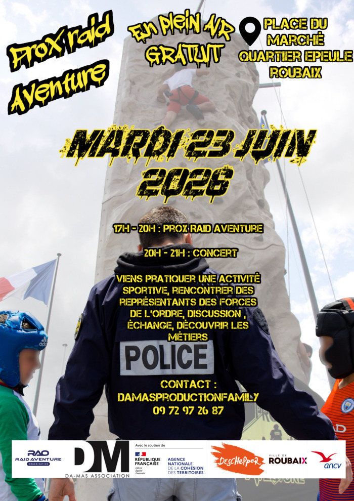 Prox Raid Aventure x Mardi 23 Juin 2026 x Place du Marché x Epeule x Roubaix