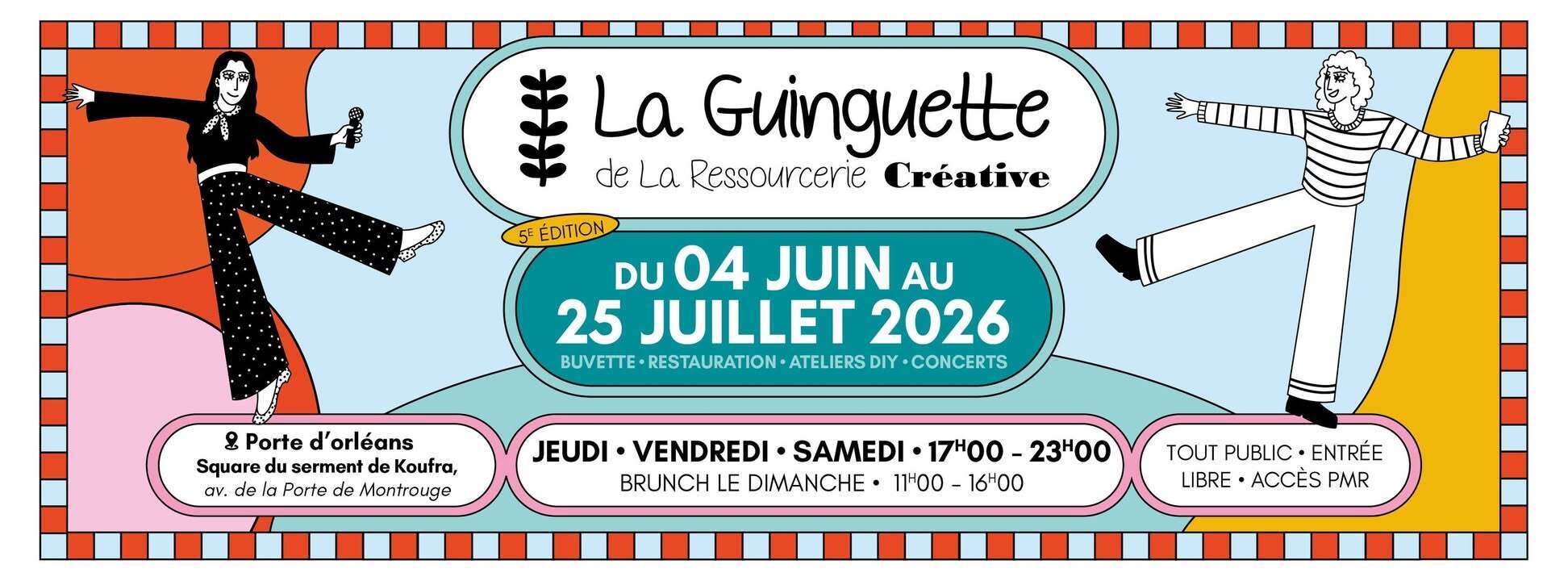 La Guinguette de La Ressourcerie Créative [4 juin au 25 juillet du jeudi au dimanche]