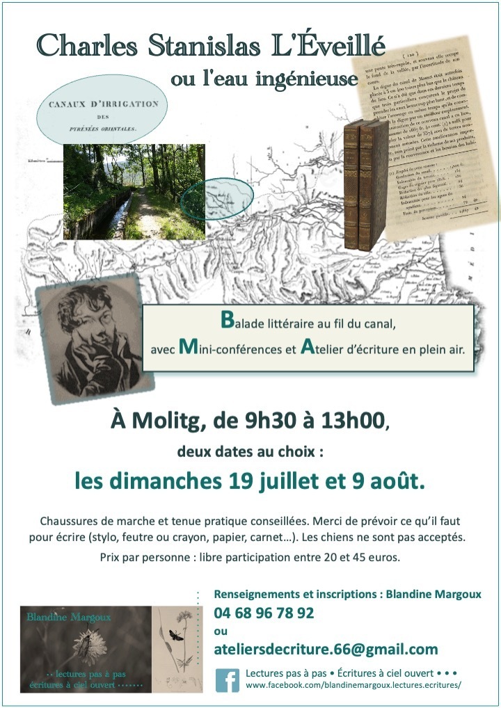 Charles Stanislas L'Éveillé ou L'eau ingénieuse • Balade & Atelier d'écriture