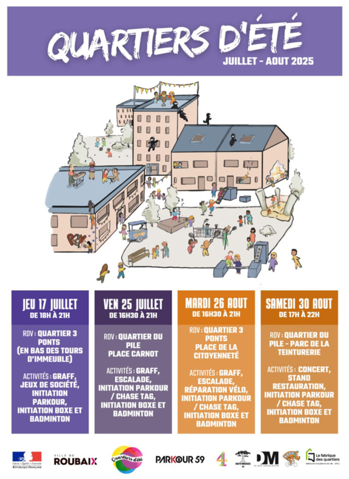 Quartiers d’été – Concerts et sports au parc de la Teinturerie ! Quartiers d’été – Concerts et sports au parc de la Teinturerie !