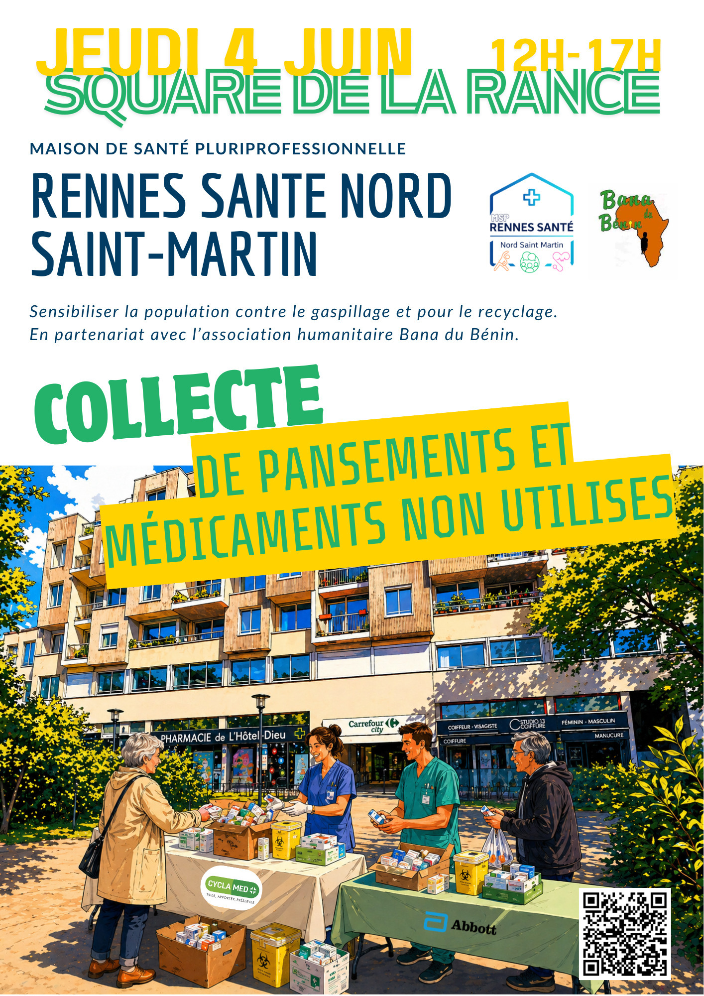 Collecte de pansements et médicaments