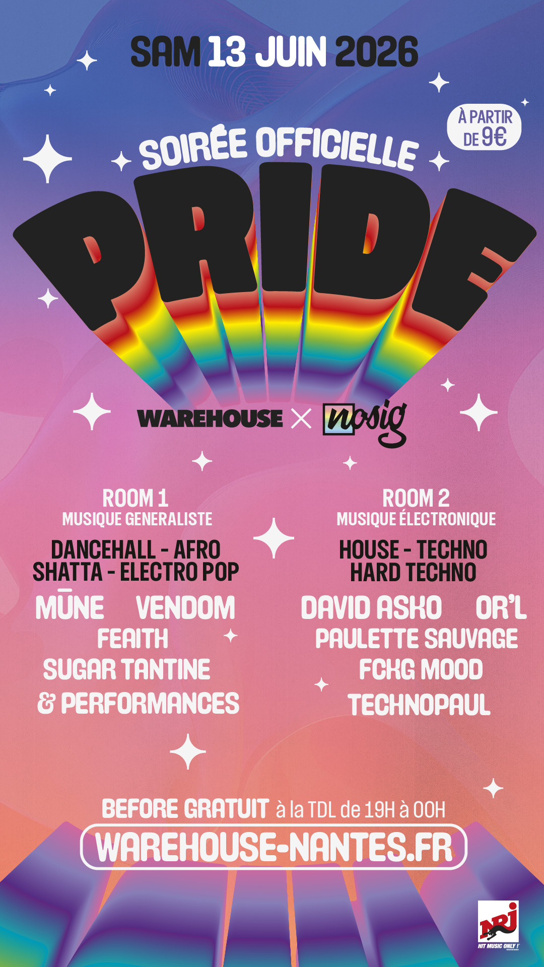 PRIDE 2026 - La soirée officielle à Nantes !