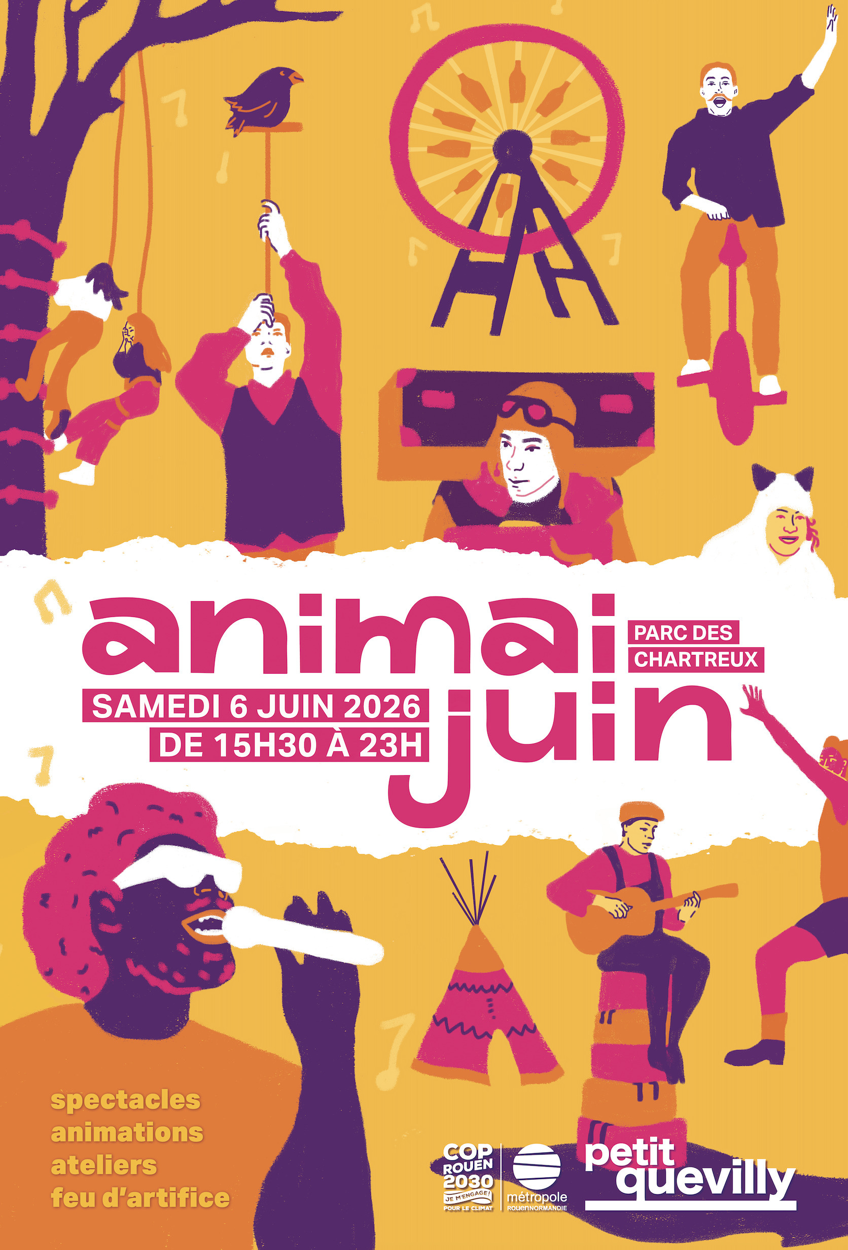 ANIMAIJUIN samedi 6 juin de 15h30 à minuit, au Parc des Chartreux