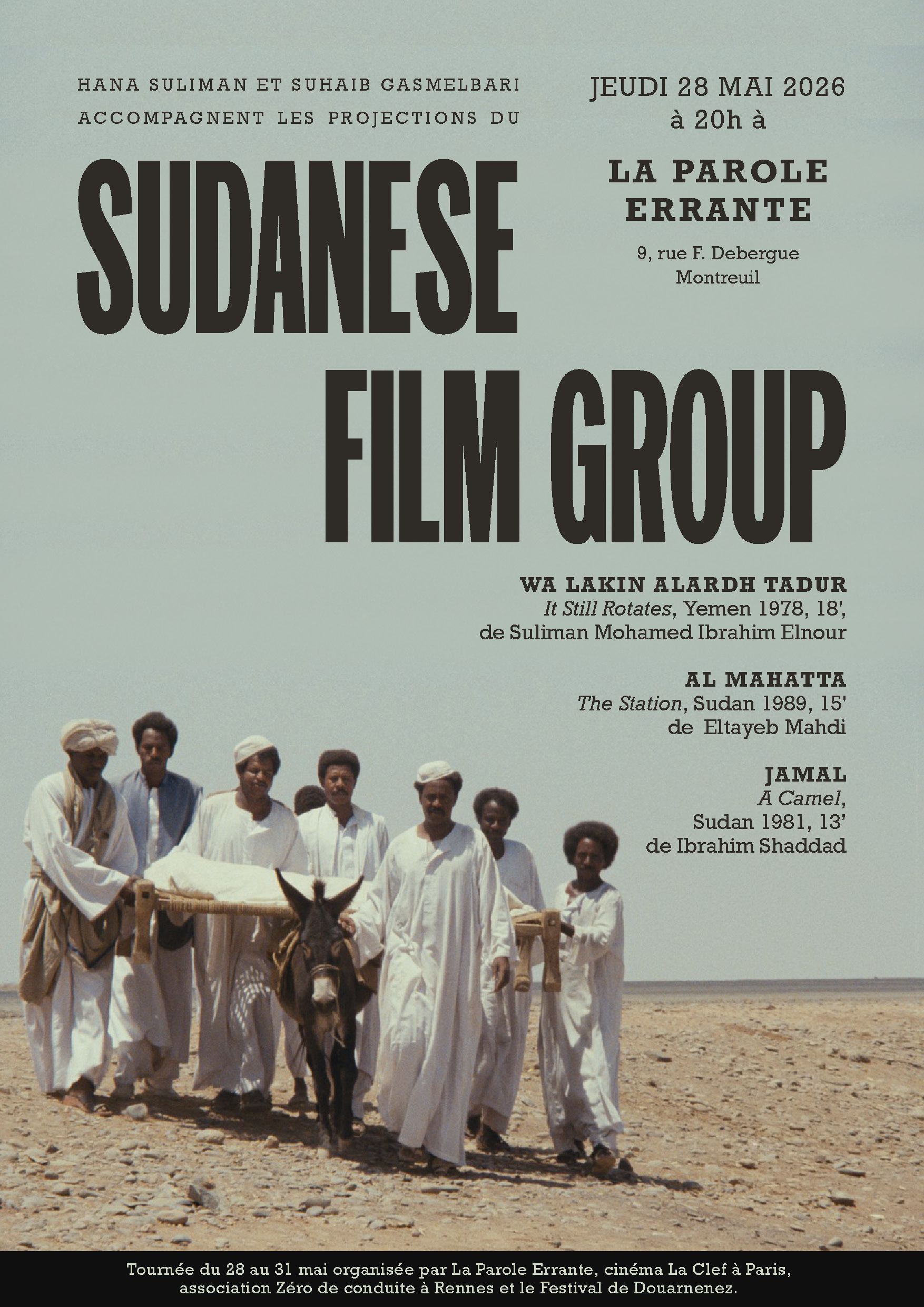 Soirée : SUDANESE FILM GROUP