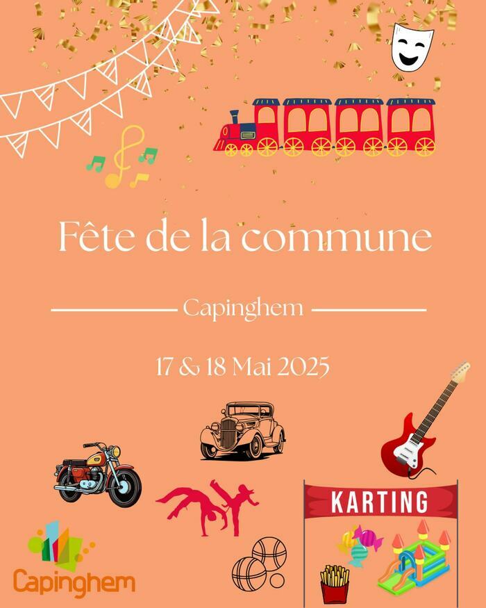 Fête de la commune de Capinghem les samedi 17 et dimanche 18 mai 2025