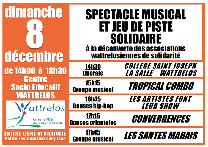 Spectacle musical et jeu de piste solidaire