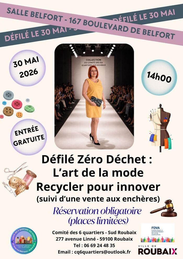 Défilé zéro déchet "l'art de la mode : recycler pour innover"
