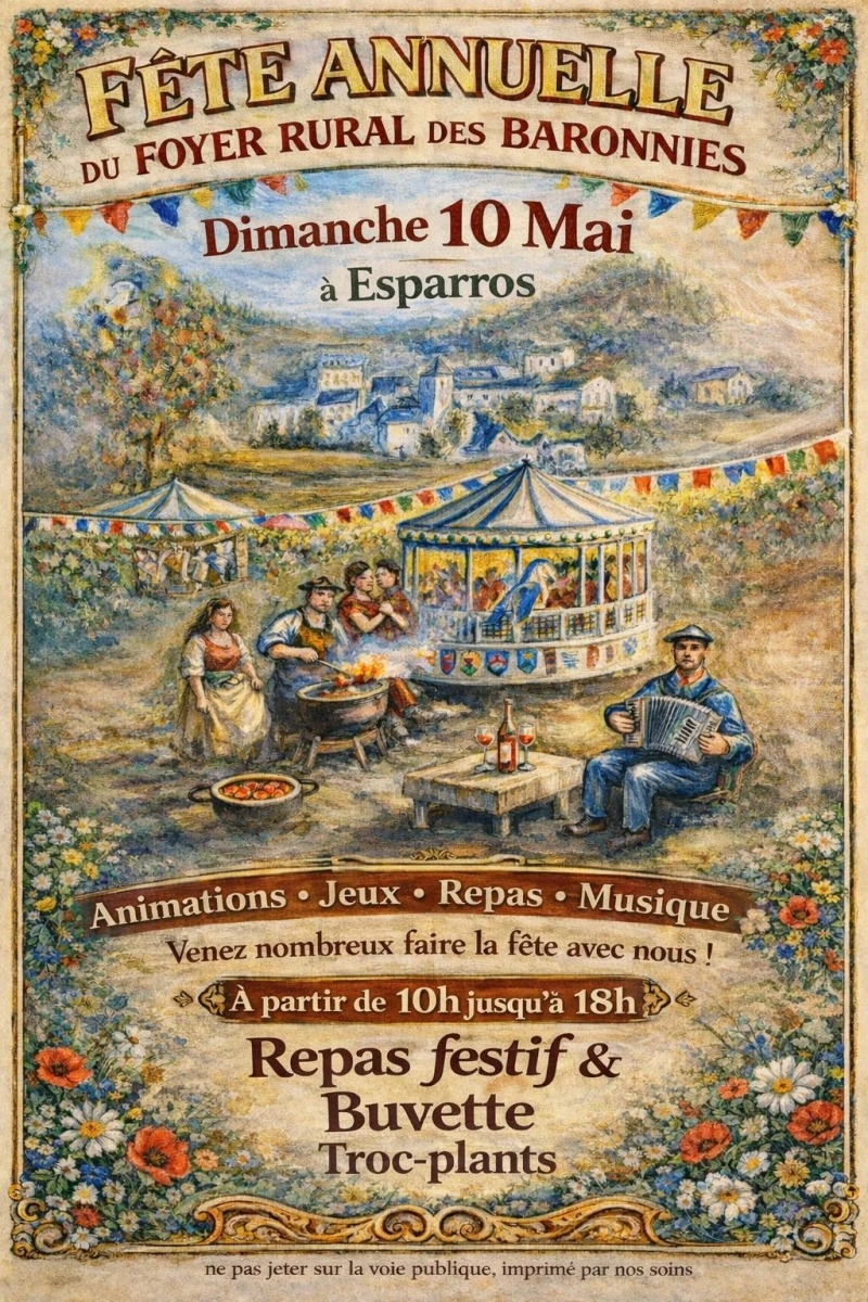 Petit bal gascon à la fête du Foyer Rural
