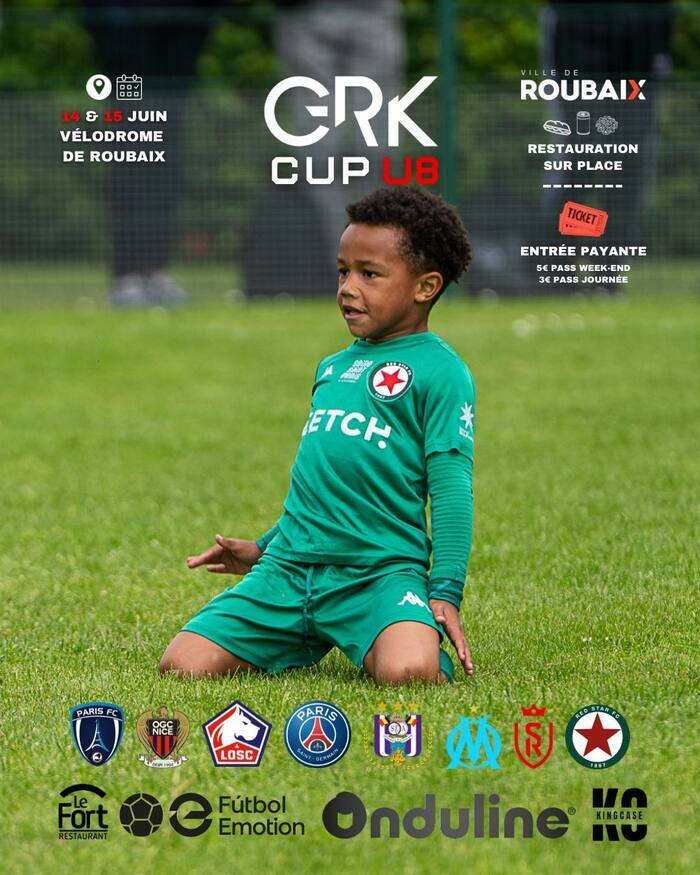 GRK CUP U8 2025 : la jeunesse du foot à l’honneur à Roubaix